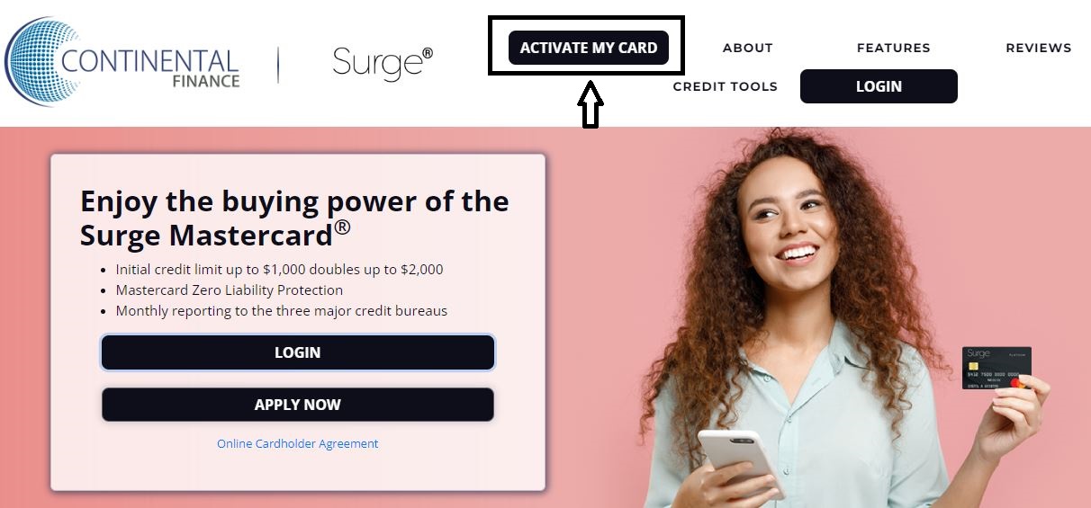 Surge Credit Card Activation